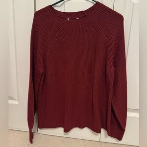 Costco Women’s Knit Sweater - size large, maroon